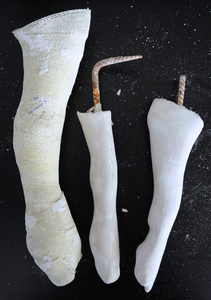Challenging fiberglass - plaster casts