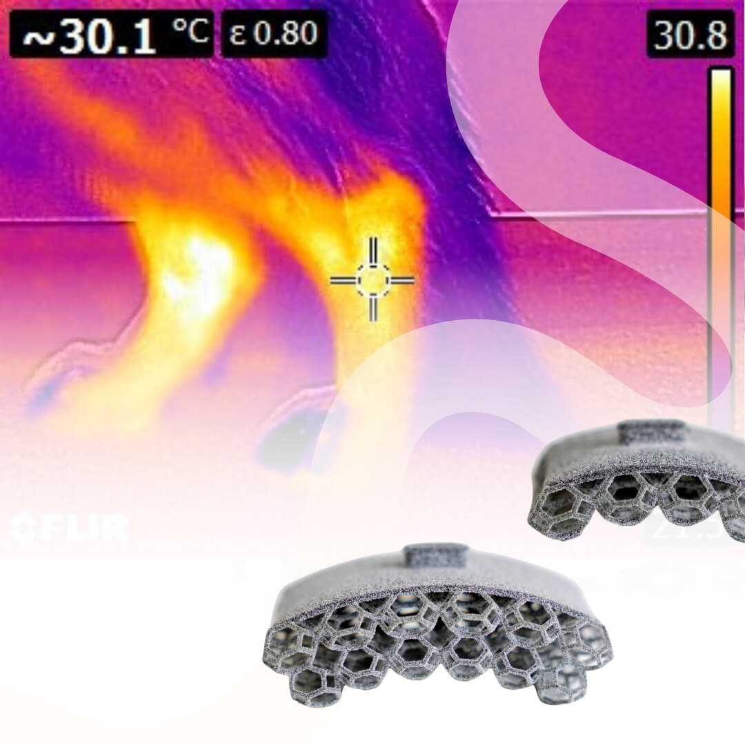 3D-Printed Lattice Structures and Skin Temperature in Orthotics