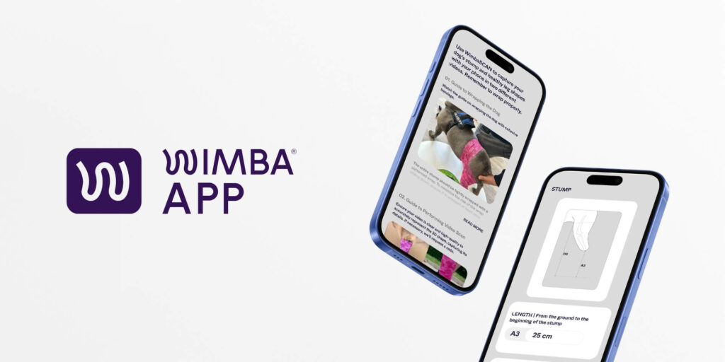 wimba app for dog prosthetics ordering