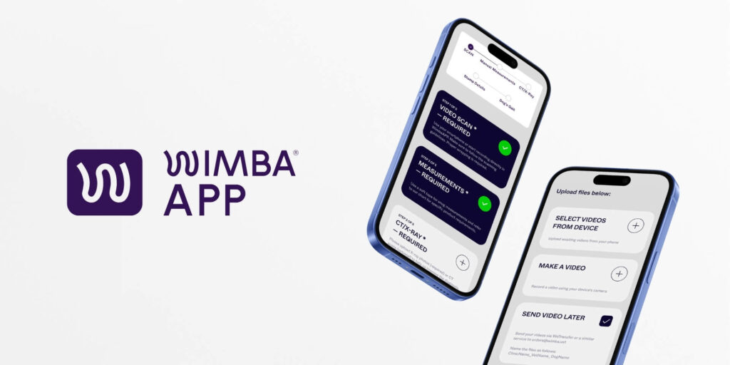 wimba app for dog prosthetics ordering