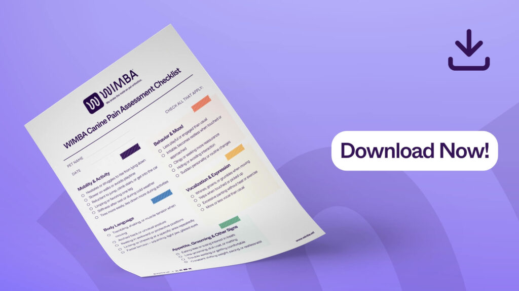 WIMBA Canine Pain Assessment Checklist